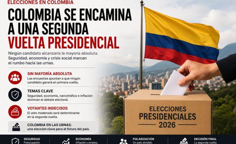 Colombia se perfila hacia una segunda vuelta presidencial en medio de una elección marcada por la tensión política